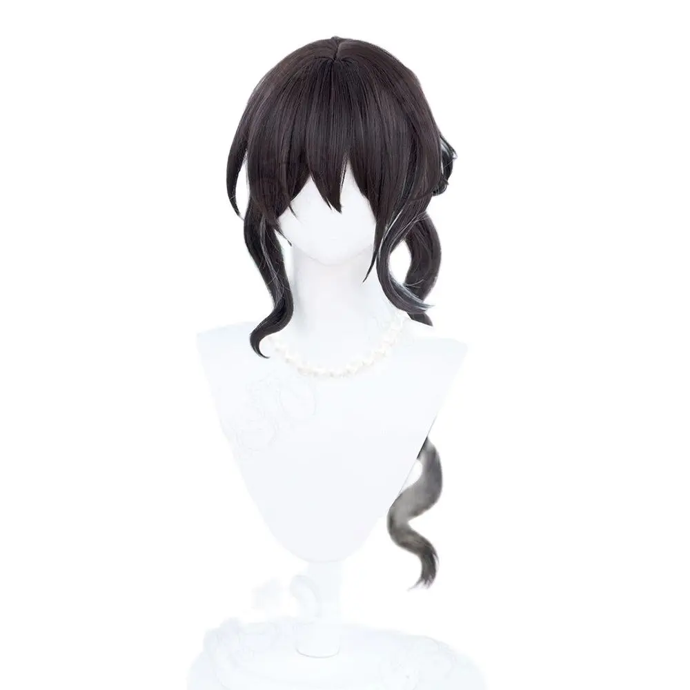 

Game Honkai Star Rail Ruan Mei Cosplay Wig Brown-black mixed-color ponytail long hair anime cosplay Wig Game cosplay wig