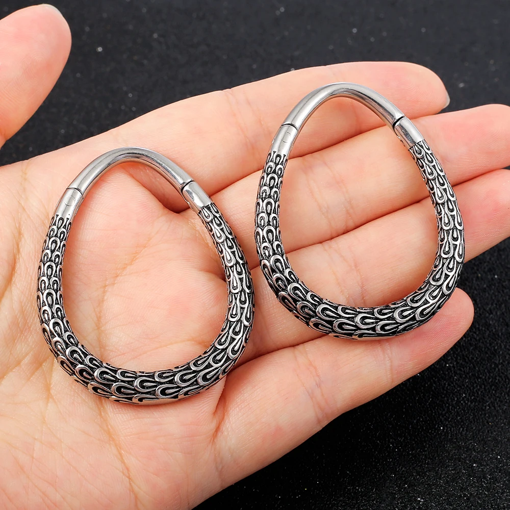 Giga 2er-Set 3mm (8G) Edelstahl Ohrhänger Gewichte Plugs Tunnel Expander Gauges Ohrläppchen-Dehner Körperschmuck – Detail 8