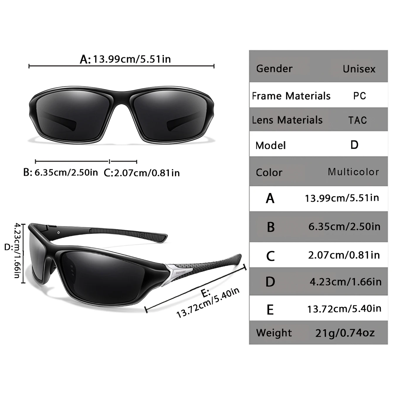 Polarized Sports Sunglasses Men Women Outdoor Sports Riding Cycling Fishing Running Rayed Hiking Classic Goggles