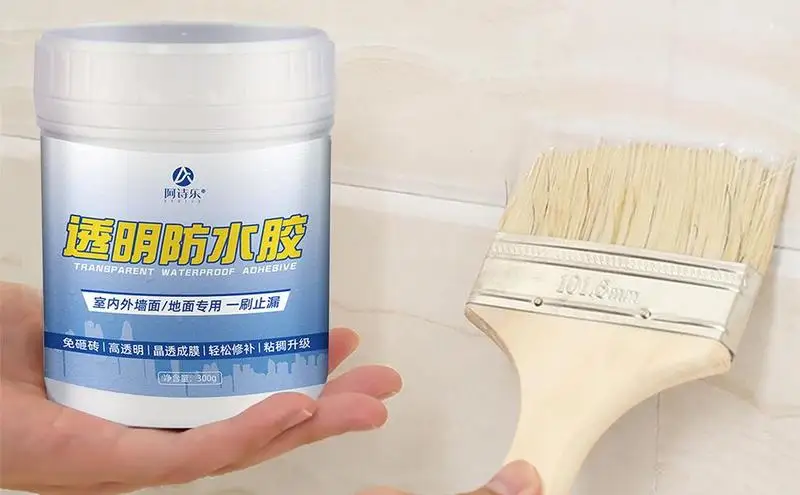 

Transparent Sealant Clear Insulation Coating Anti-Leakage No Pounding Brick Leakage Strong Adhesive Seal for Kitchen Bathroom