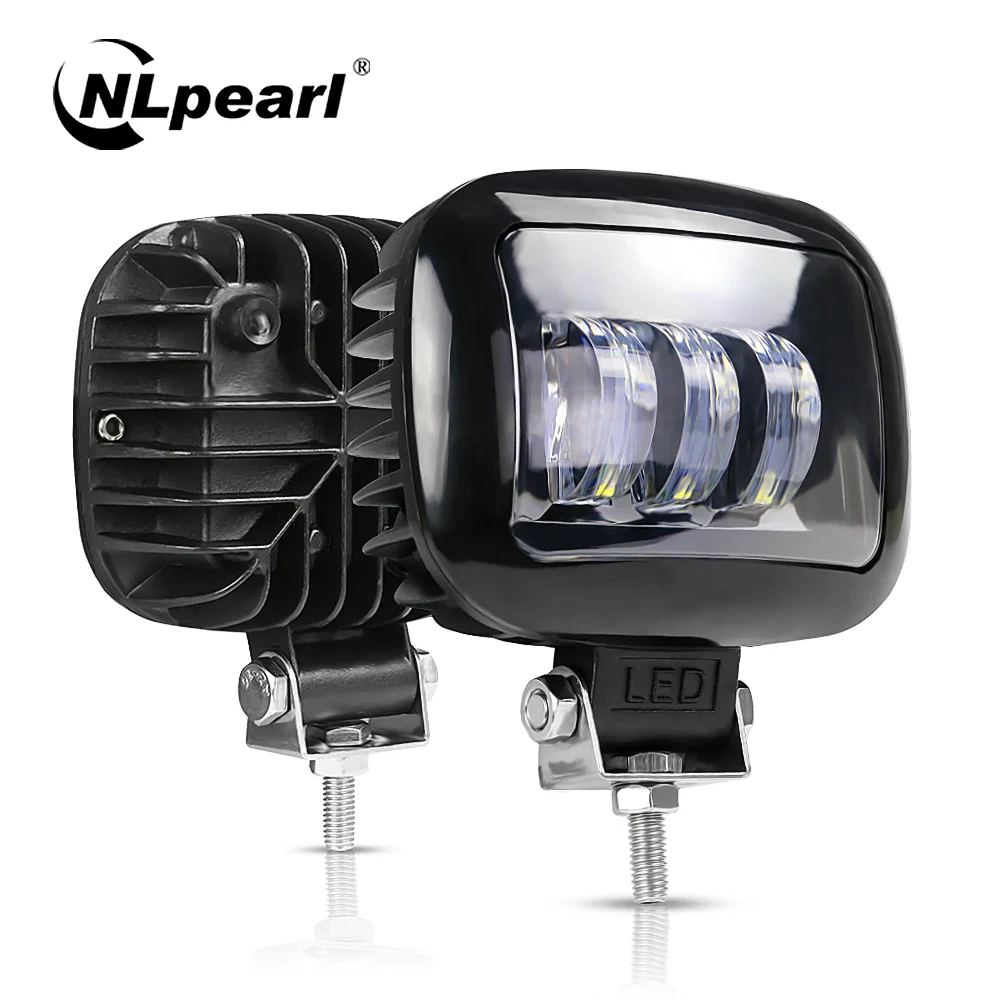 Nlpearl 5 Pollici 30W Spotlight Led Work Light Bar Per Jeep Bmw Truck Boat Lada Niva 4X4 Atv Off Road Driving Fendinebbia