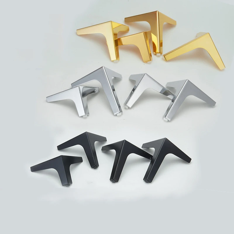 Description Picture 2 of item4Pcs Metal Furniture Legs ,for Sofa/ TV cabinet/Coffee Table/Bathroom Cabinet Furniture Replace Support Feet Accessories