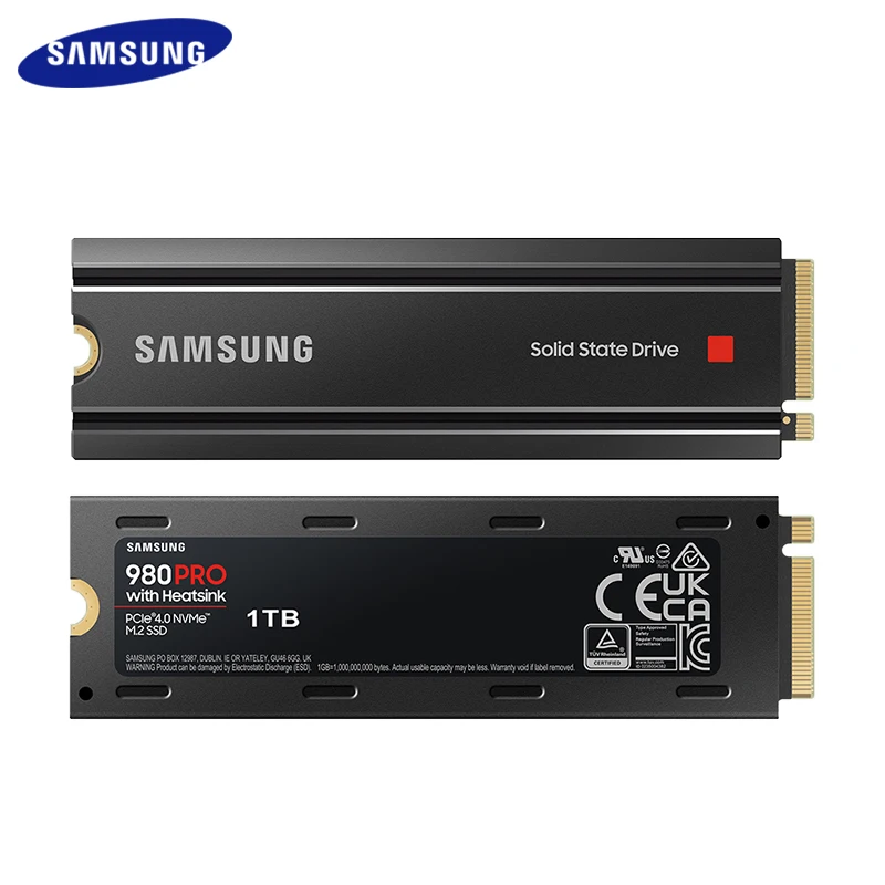 SAMSUNG 980 PRO with Heatsink NVMe M.2 SSD 1TB 2TB Original