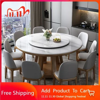 Marble Round Dining Table Nordic Luxury Style Minimalist Modern Dining Table Legs Space Savers Mesa Comedor Home Furniture