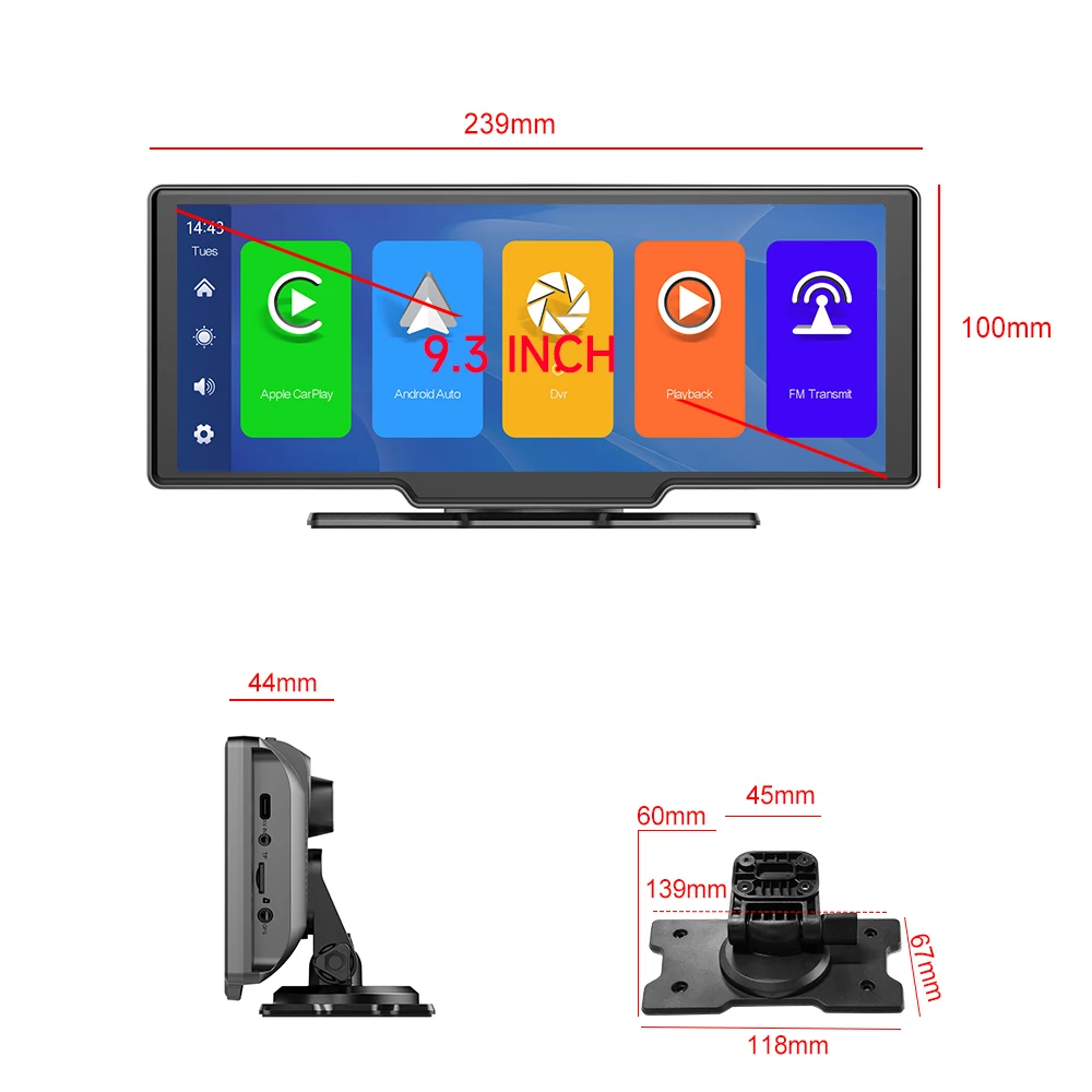 Hikity ڵ ̷   ī÷, ֻ Ÿ, ȵ̵ ڵ GPS ̼, ú DVR, 9 ġ