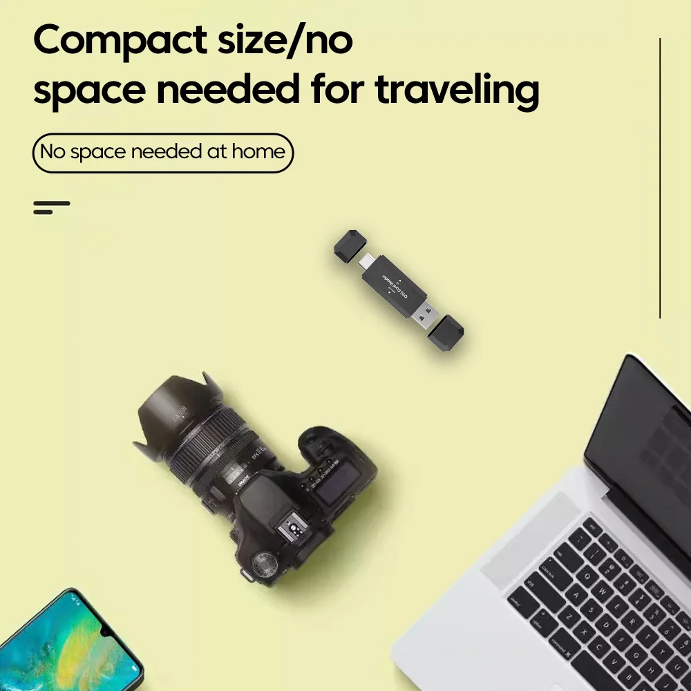 2-in-1 USB 2.0 카드 판독기 읽기 Mirco SD TF 메모리 카드 USB2.0 PC 노트북 액세서리 용 고속 카드 판독기 어댑터