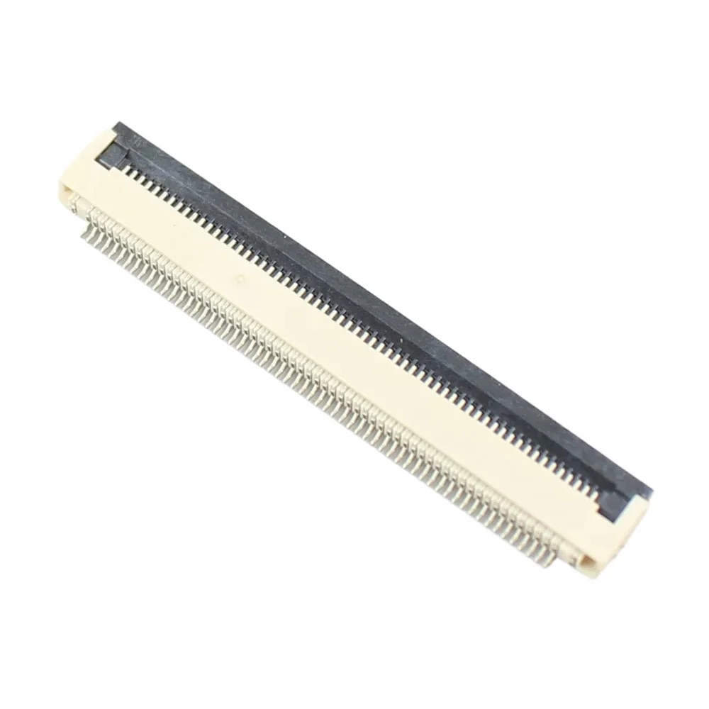 FPC FFC 플립 타입 리본 플랫 케이블 커넥터, 클램셸 소켓 하단 접점, 0.5mm 피치, 60 핀, 10 개