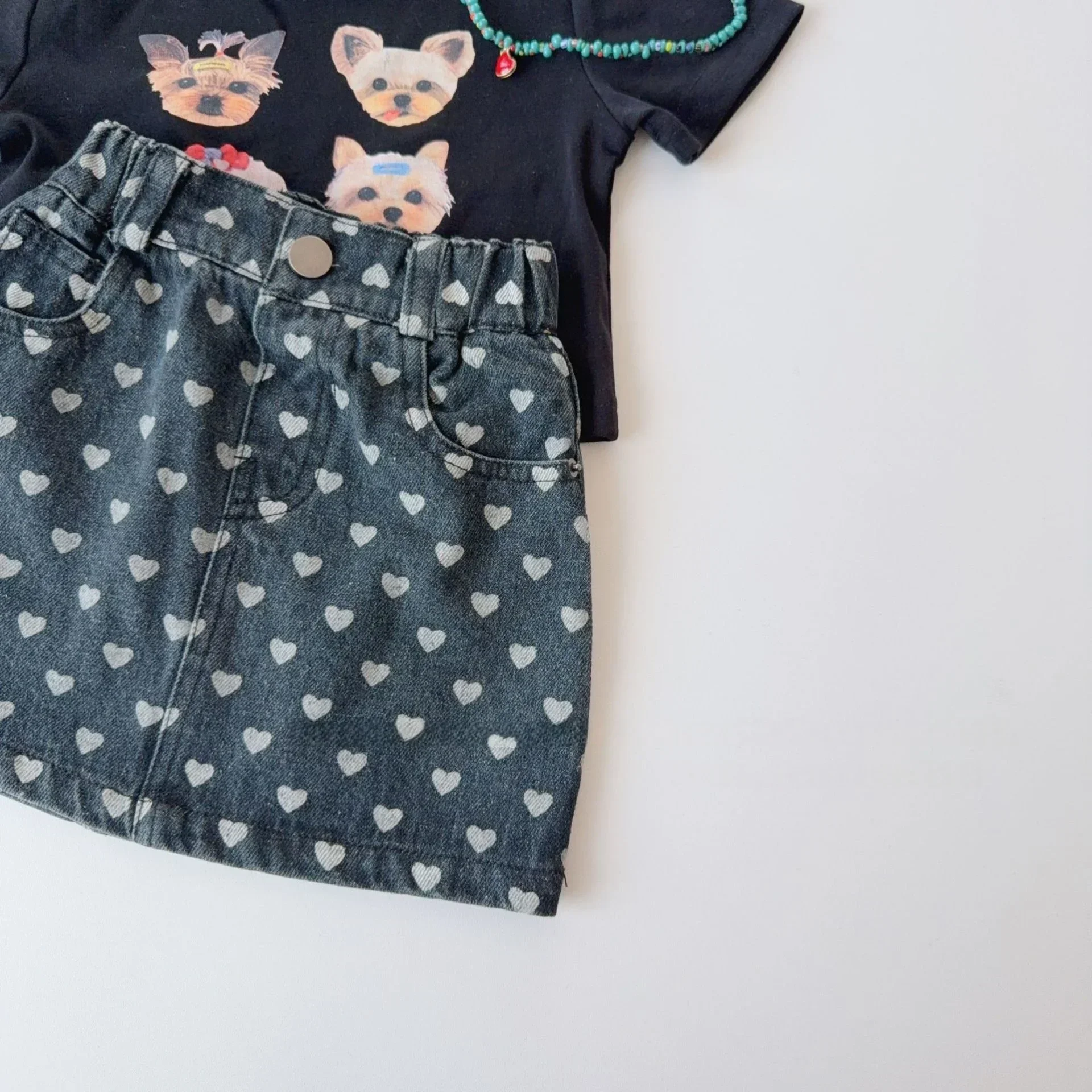 Girls Denim Shorts Skirt Pants Summer Kids Clothing
