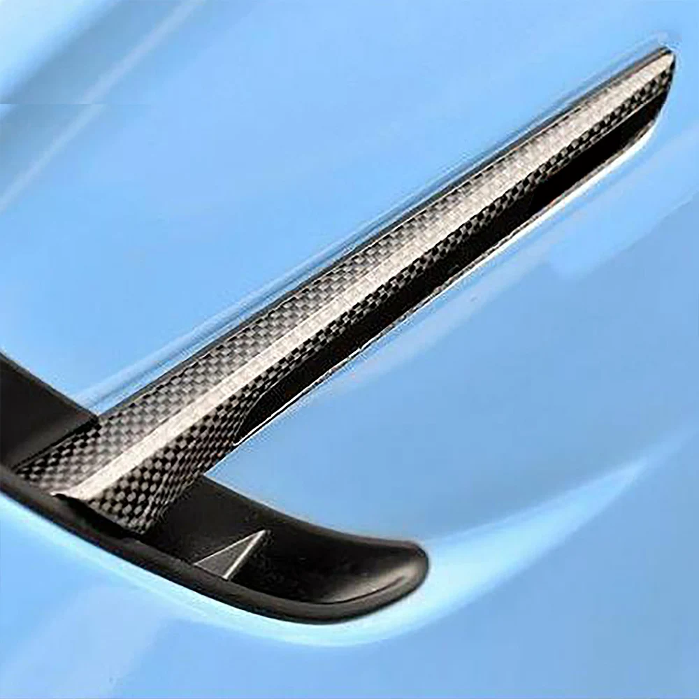 For BMW M3 F80 M4 F82 F83 2014-2019 Car Side Air Outlet Vent Louver Spoiler Fender Real Carbon Fiber Cover Exterior Accessories