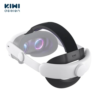 KIWI 디자인 컴포트 조절식 헤드 스트랩, 향상된 지지대 VR 액세서리용 교체 엘리트 스트랩, 퀘스트 3 호환