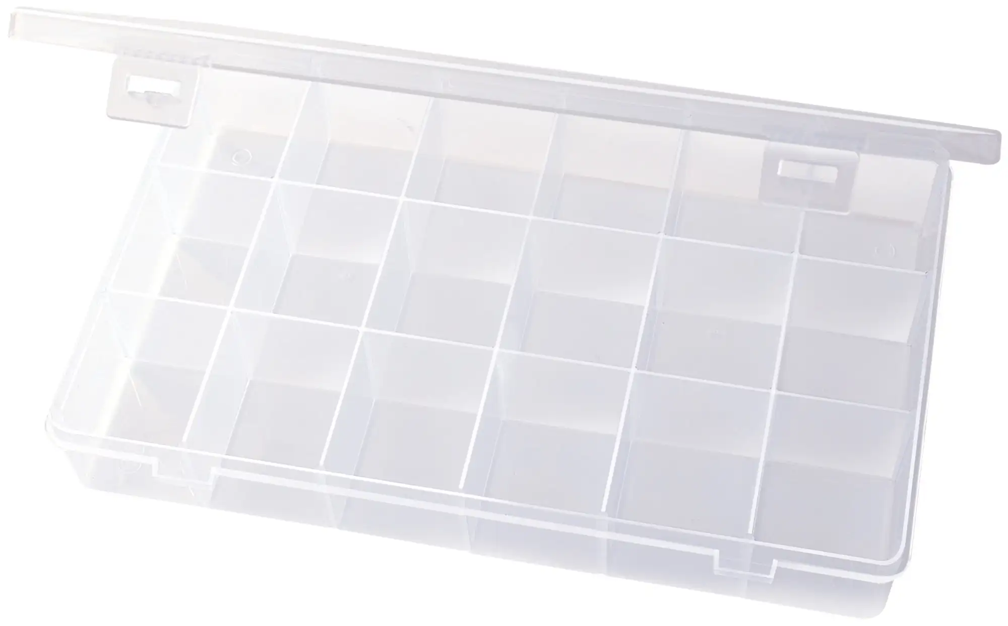 The Beadery-18 Compartment Organizer Box-Clear Plastic