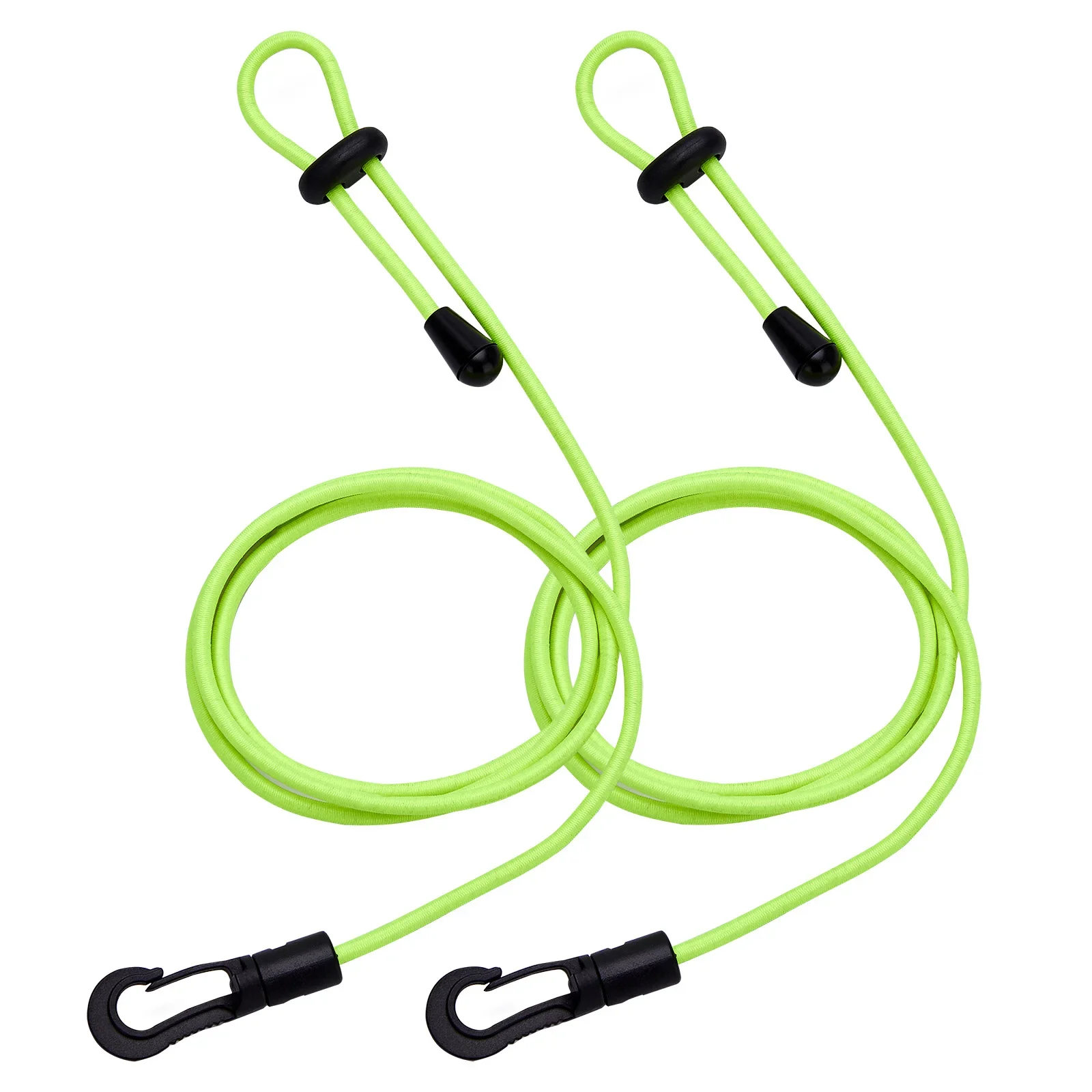 2pcs Adjustable Kayak Safety Rod Leash Stretchable Fishing Rod Paddle Leash 2 Adjustable Leashes For Paddle Fishing Rods