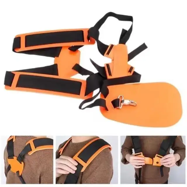 Double Shoulder Harness Strap Comfortable Labor Saving for Brush Cutter Trimmer Garden Pruner W Shape Strimmer Padded Belt
