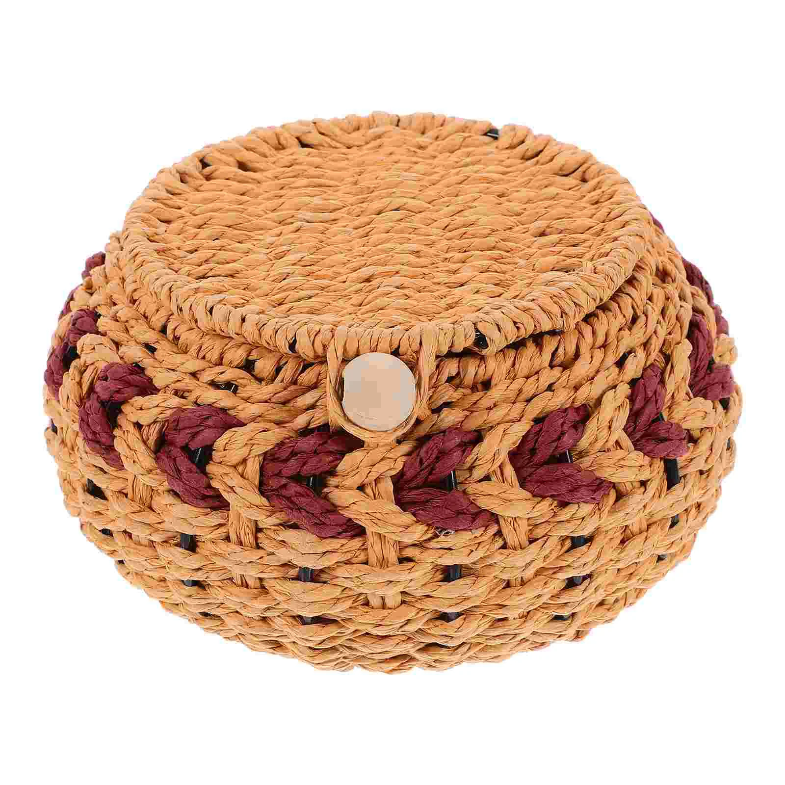 

Woven Storage Holder Organizing Chess Pieces Storage Box Paper Rope Woven Storage Basket