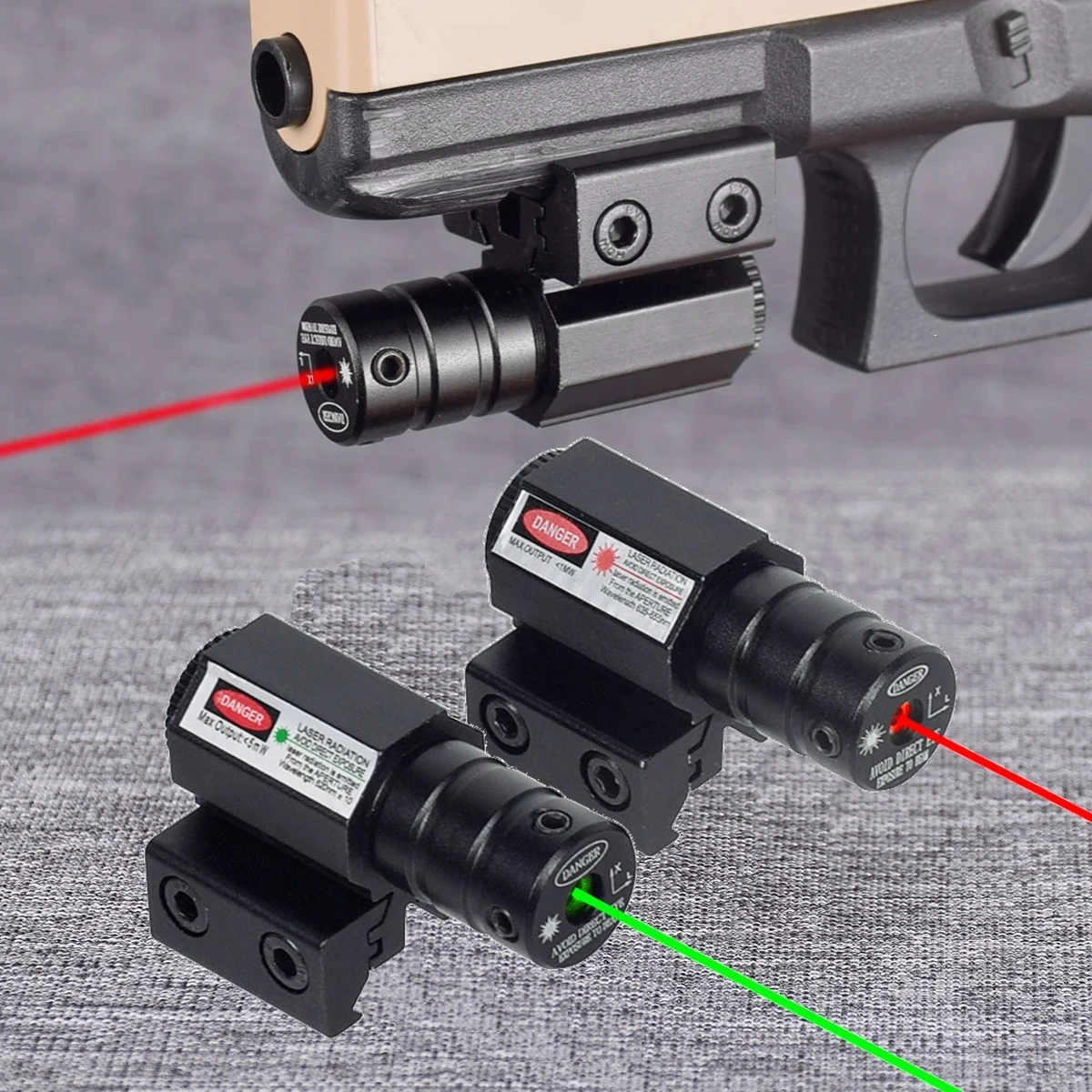 Tactical Red Dot Laser Sight Scope 11mm 20mm Adjustable Picatinny Rail Mount For Pistol Airsoft Weapons