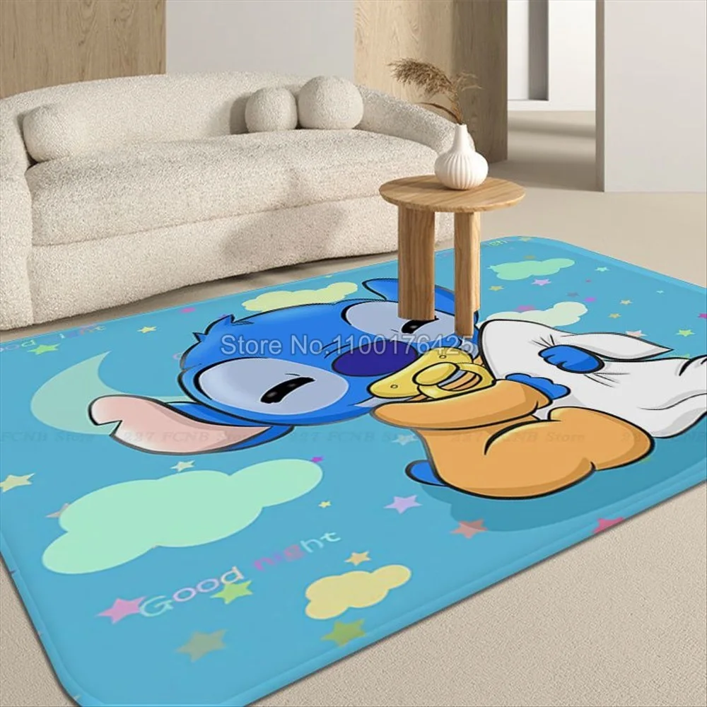 Cartoon Lilo & Stitch Rug Living Room Autumn And Winter Washable Carpet  Living Room Bedroom Washable Modern Floor Carpet - Aisle Runners -  AliExpress