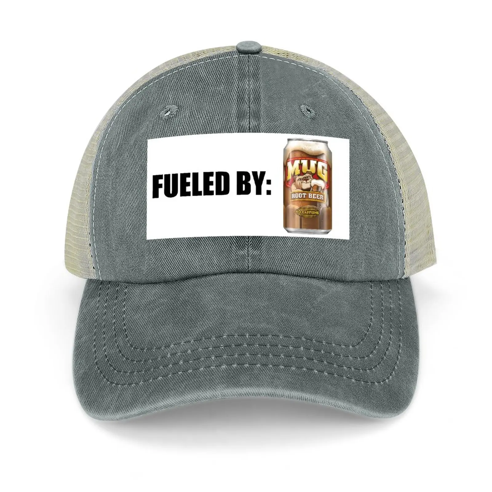 

Fueled By MUG root beer Cowboy Hat Christmas Hat Hat Beach Luxury Brand New Hat Baseball Cap For Men Women'S