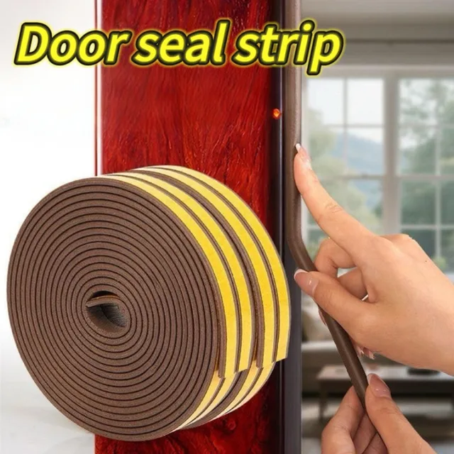 5/10MDType ซีลประตูหน้าต่างแถบยางกาวโฟมเทปหน้าต่างกันฝุ่นฉนวนกันเสียงแถบฮาร์ดแวร์บ้าน 1
