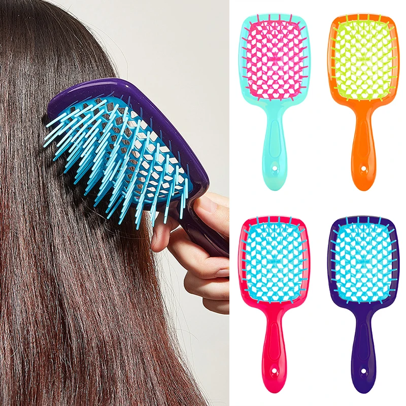 Peignes de douche,3 Pièces Peigne à Dents Larges, Brosse à Cheveux