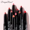Dragon Ranee12 Color/set Lipstick Pen Matte Velvet Mist Lipstick Pen with Pencil Sharpener Lip Liner Set 4