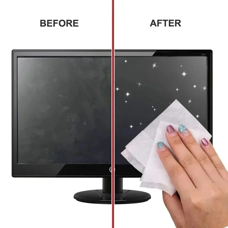 Disposable Portable Screen Cleaning Wipes - Dry and Wet Cloths for Electronics and Surfaces