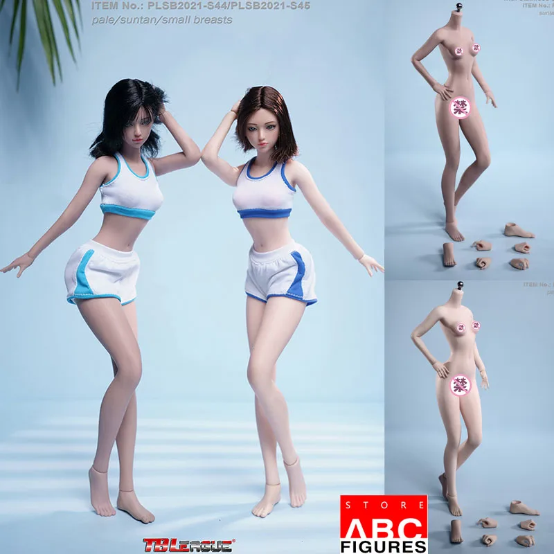 

1/6 TBLeague PLSB2021-S44/S45 Super-Flexible Seamless Female Body Clothes Set Steel Bone Movable Dolls 12" Action Figure