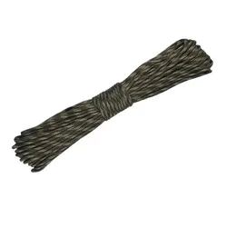 Enhanced Military - Grade Paracord 9 - Strand 4mm - Versatile Outdoor Survival & DIY Bracelet Rope - 31m (Camo Forest)
