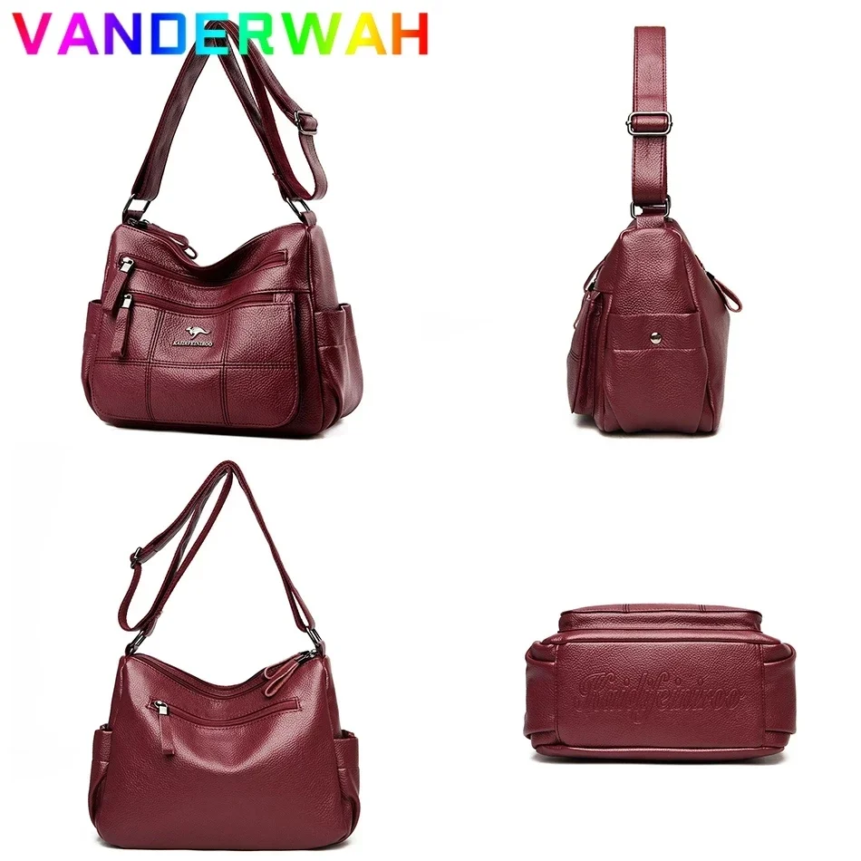 Women Leather Handbags Shoulder Crossbody Messenger For Women