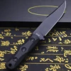 U.S.AKB-EK50 Jungle Hunting Straight Knife + Sheath, Outdoor Camping Survival Knife, Multi-purpose EDC Knife 4