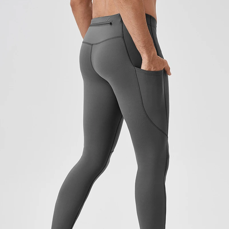 Customize Men Running Leggings Quick Dry Gym Sport Tights Man Compression Fitness Pants Crossfit Training Sportswear