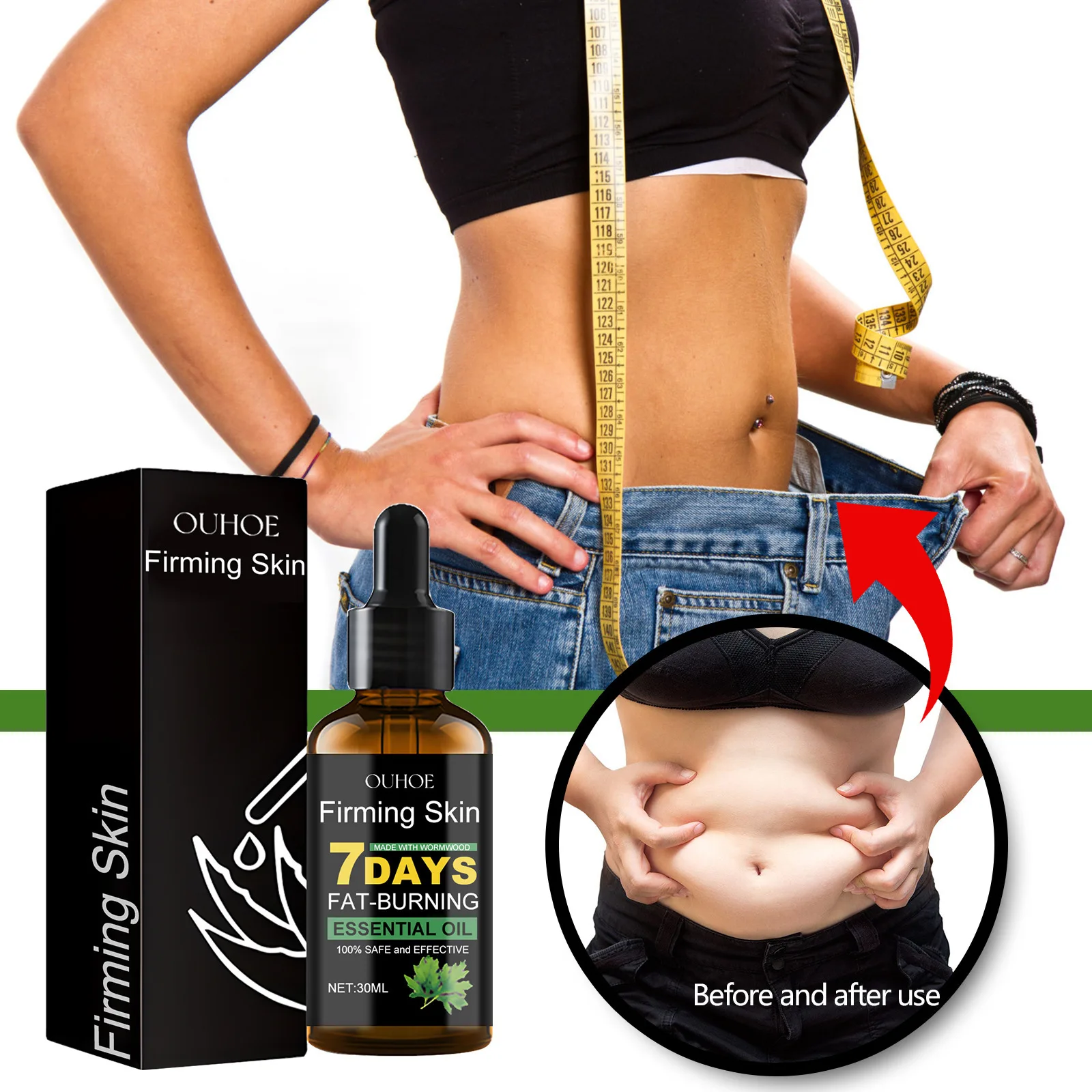 Fast Slimming Massage Oil Fat Burning Belly Thigh Lose Weight Slim Down Natural Plant Beauty Health Extracted Essential Oils