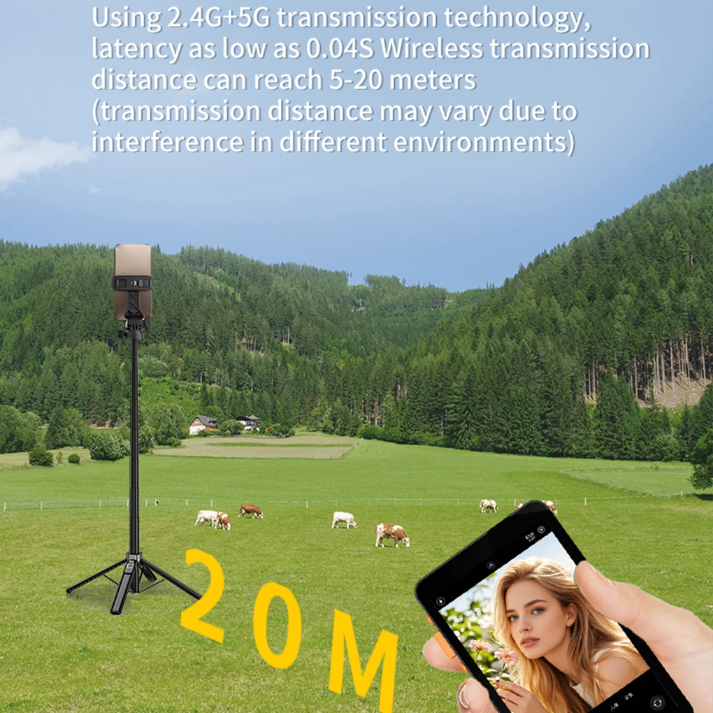 Smartphone Wireless Magnetic Monitor Screen For iPhone Android Live Stream Video Recording Portable Wireless Screen Projector