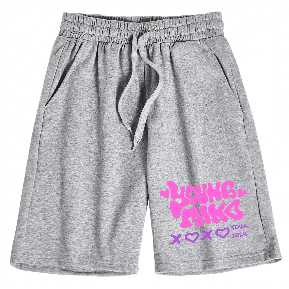 YOUNG MIKO THE XOXO TOUR Short Pants Unisex Men Women Street Style Pants 2
