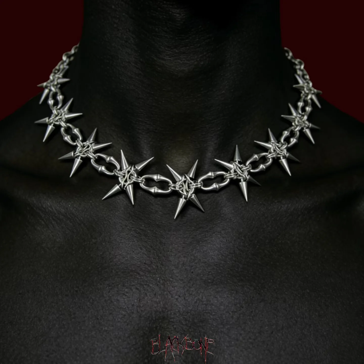 Punk Grunge Rock Niete Schlüsselbein Kette Coole Mode Handgemachte Geometrische Halskette Goth Charm Schmuck Hip Hop Zubehör Geschenk