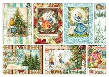  Panalisacraft 26 Styles of Vintage paper stickers Scrapbooking paper pieces pack handmade craft paper Background pad card 