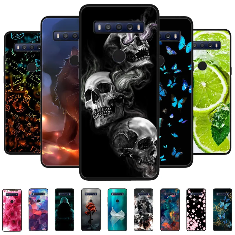 Для TCL 10 SE чехол Cover для TCL 10 5G UW Fundas Black Soft Silicone TPU Protective чехол для телефона для TCL10SE, чехол-бампер Coque