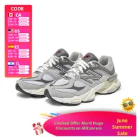 New Balance NB 9060 : Chaussures décontractées basses, élégantes et polyvalentes, respirantes et pratiques, unisexes, gris clair U9060GRY 1