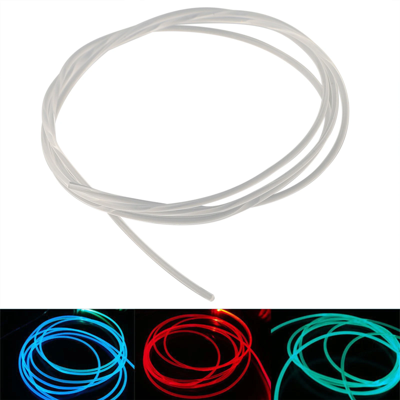 Enhance Your For Car LED Lights with this Bright and Energy Efficient 1 5mm Side Glow Optic Fiber Cable PMMA Material