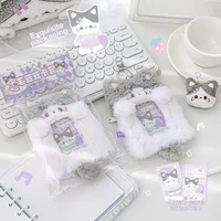 3 Style Soft Plush Card Holder Cute Cat Dog Student ID Card Cover  Protective Case Idol Goo Card Postcard Holder Kpop Stationery 2