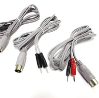 5 pièces 5pin EMS stimulateur musculaire câble électrode Stimulation dispositif de perte de poids Tens corps minceur Machine Pad fil 2