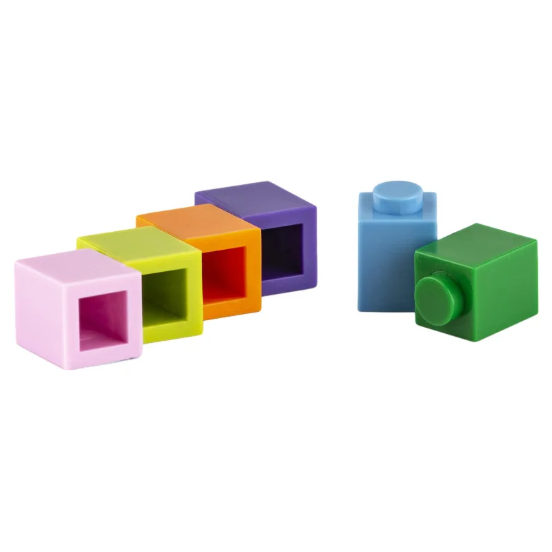 115Pcs Compatible Major Brands Small Bricks Fun Colorful Building Block 1x1 Dots NO.3005 Spare Parts 1*1 Style Diy Game Kids Toy