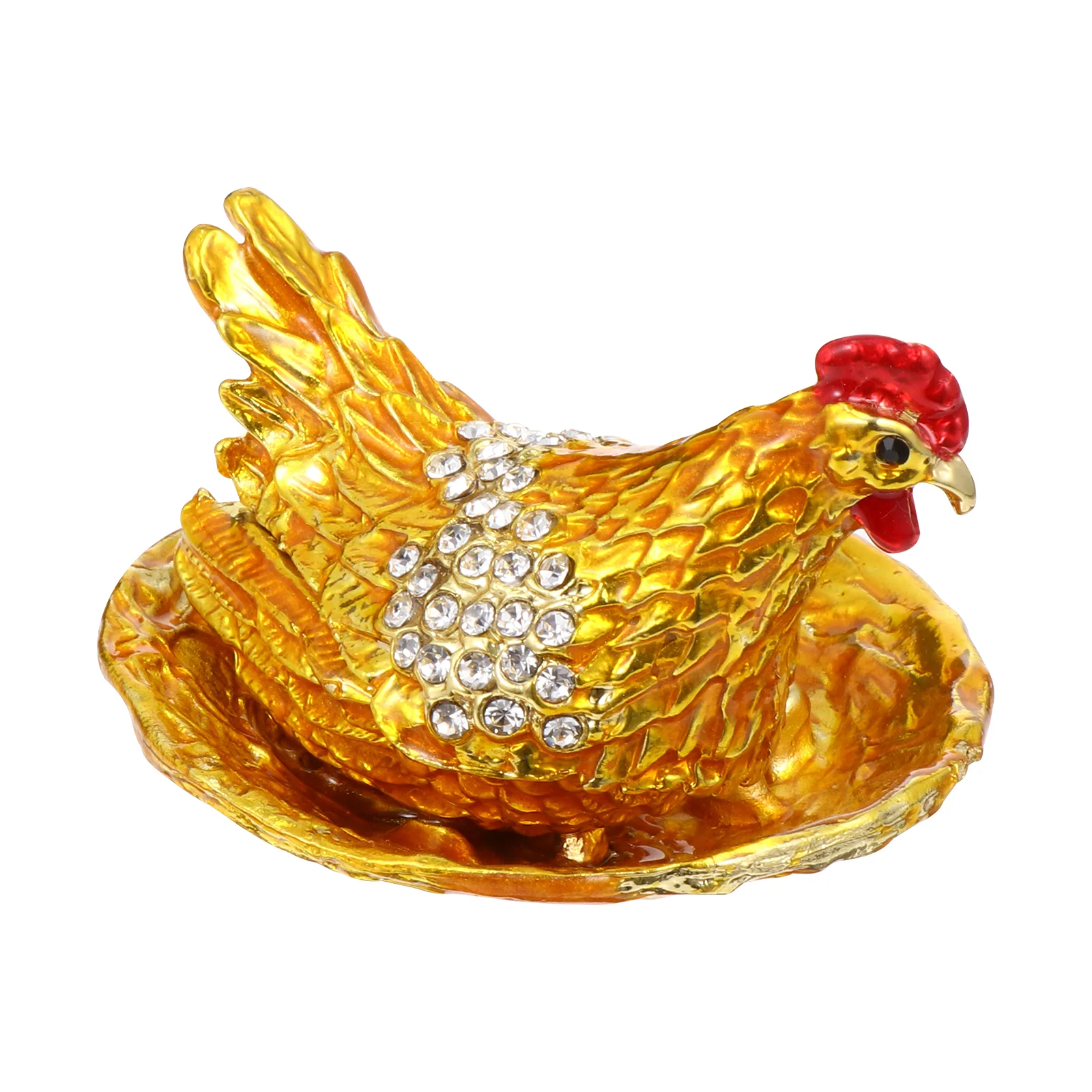 

Украшения для куриных яиц, ювелирные изделия, держатель для хранения ювелирных изделий, Винтажные серьги-гвоздики, изысканное кольцо-контейнер из сплава