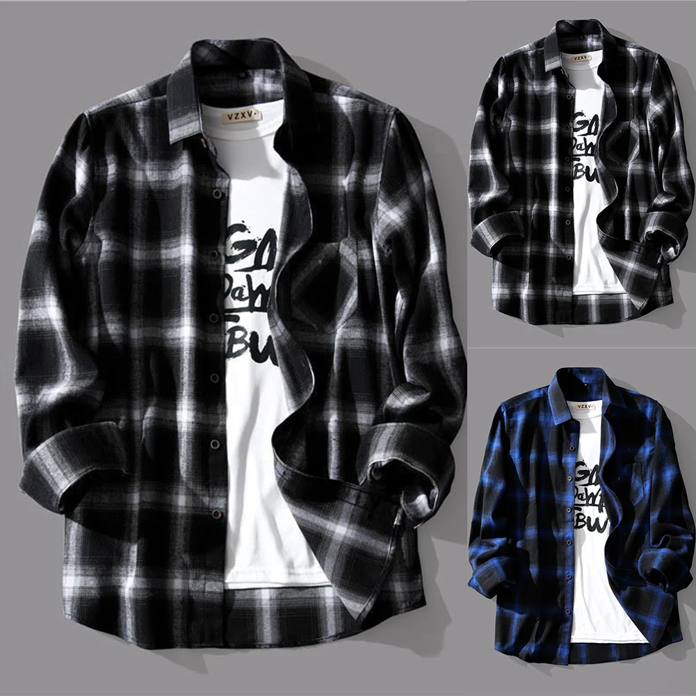 Male Men Daily Holiday Autumn Blouse Breathable Button Cardigan Long Sleeve Plaid Print Slight Stretch Fashion 7 S2369931f974b44c3858ee05af4c467daE Male Men Daily Holiday Autumn Blouse Breathable Button Cardigan Long Sleeve Plaid Print Slight Stretch Fashion