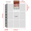 SKYSONIC 10pcs/Set A4 Binde PP Sleeves PostCards Bag Guka 3/5 Inch Album Collect Refill Pocket Organizer Stationery Suppl 3
