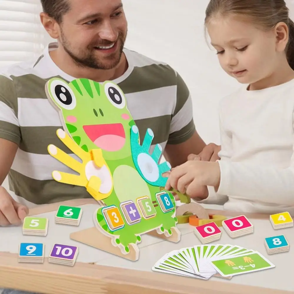Montessori Frog Finger Operation Kids Toy Educational Toys Model Frog Finger Numbers Math Toy Portable DIY