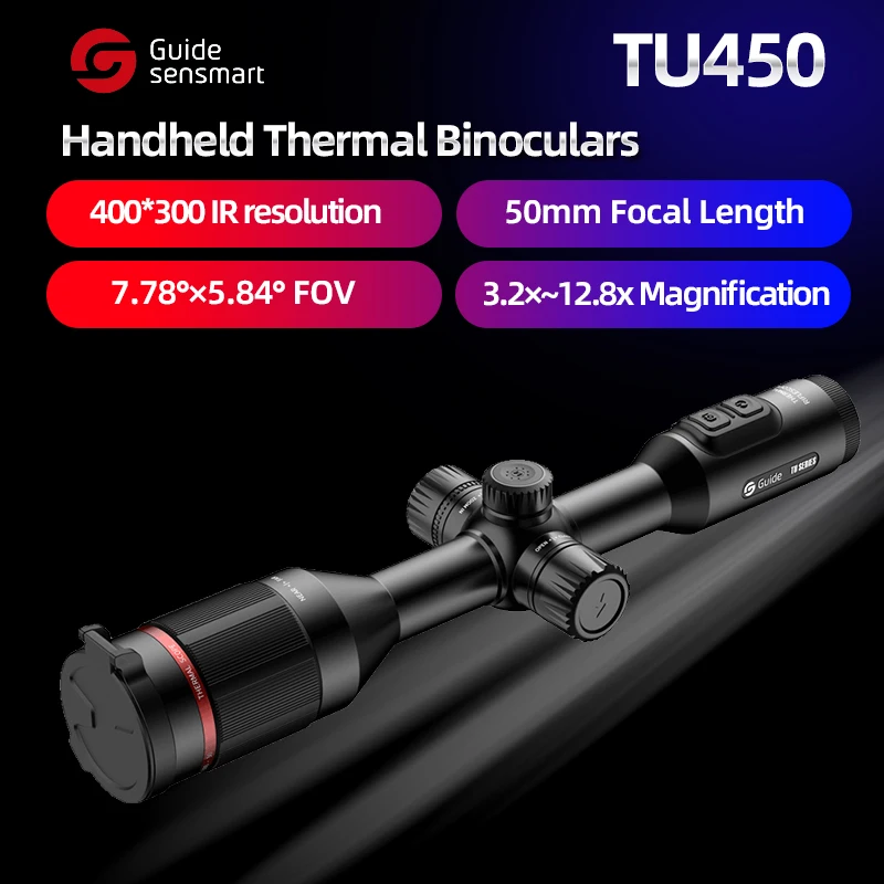 GUIDE Professional Thermal Infrared Image Night Vision Monocular TU420 TU430 TU450 For Hunting