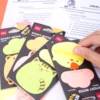 Deli Sticky Notes Cartoon Cute Colorful Animals  Memo Pad Creative Sticker School Stationery Gift Bookmark  Random Delivery 5