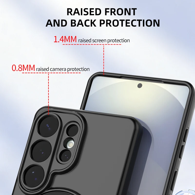 Luxury Armor Design 360° Rotating Magnetic Bracket Case - Enhanced Shockproof Rugged Cover