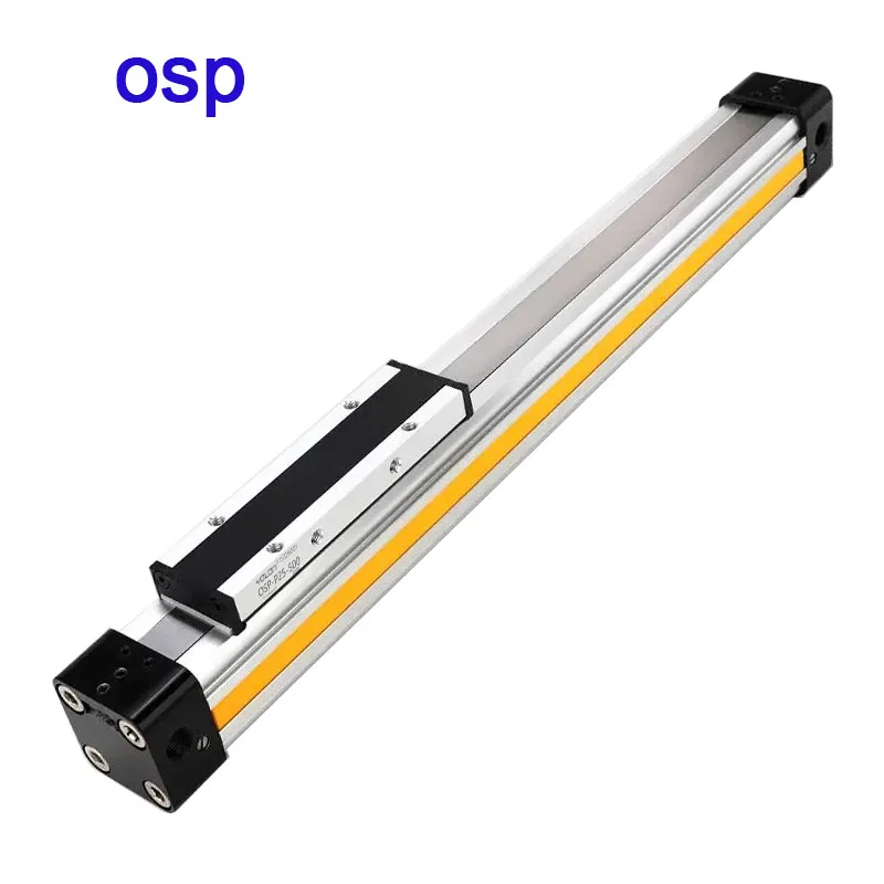 OSP PNEUMATIC Air กระบอกสูบ 16/25/32/40/50/63mm Mechanically Jointed Double Acting Rodless High Thrust OSP-25 1