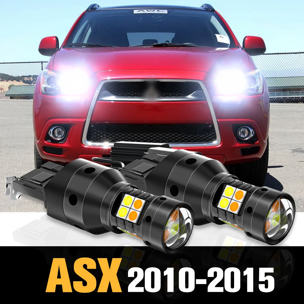 

2pcs Canbus LED Dual Mode Turn Signal+Daytime Running Light DRL Accessories For Mitsubishi ASX 2010-2015 2011 2012 2013 2014